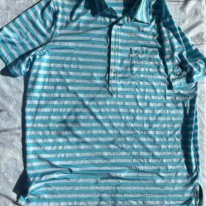 RLX Ralph Lauren Blue Striped Men's Shirt PGA golf club size xl